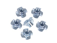 T-NUT with 4 Prongs Carbon Steel Galvanized DIN 1624