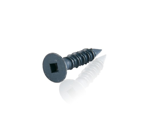 Black Zinc Square Slotted Flat Head Screws