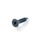 Black Zinc Square Slotted Flat Head Screws