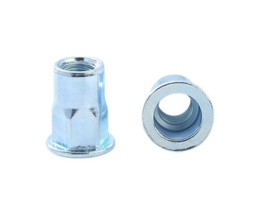 Flat Head Semi-Hex Body Rivet Nuts