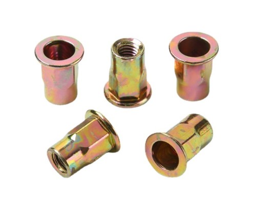 Flat Head Semi-Hex Body Rivet Nuts