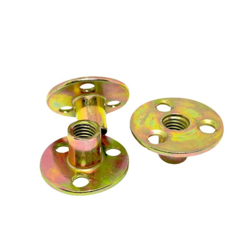 3 hole round base T nut