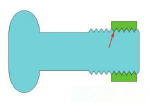 Broken Alloy Steel Bolt