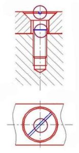 Drawing method of screw connection
