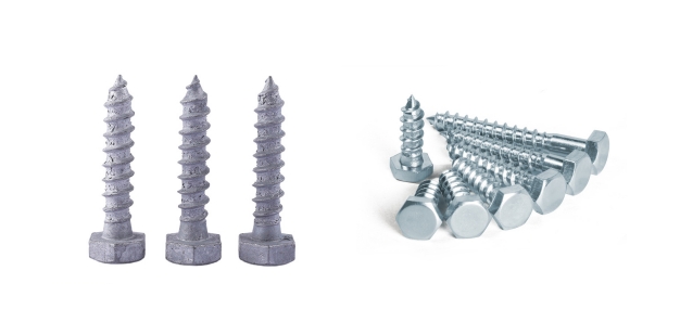 Hot-Dip Galvanized vs Zinc Plated DIN 571 Screws