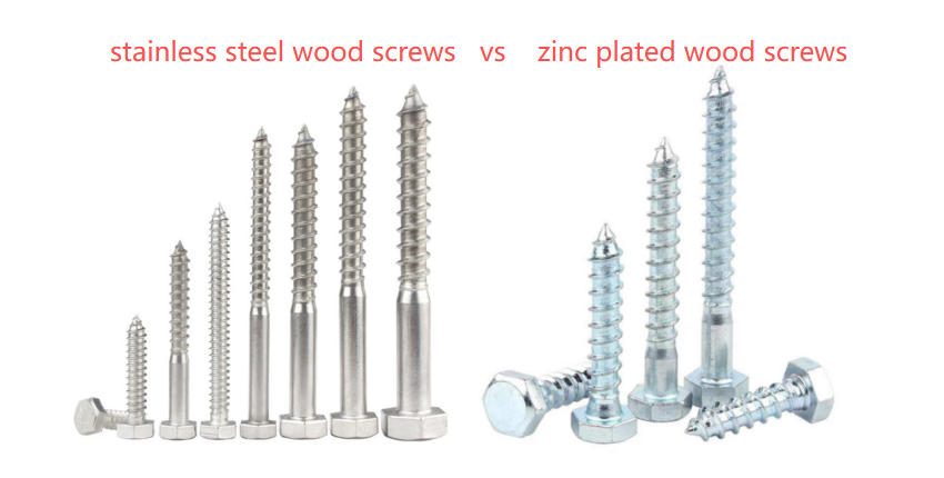 stainless steel wood screws vs zinc plated wood screws