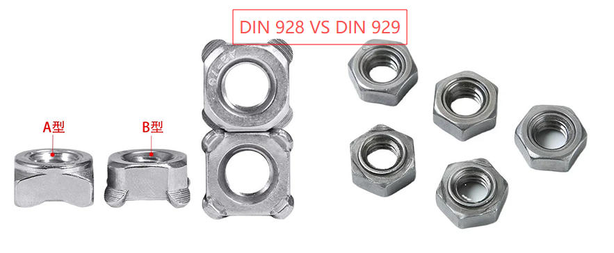 DIN 928 vs DIN 929 DIN 928 vs DIN 929